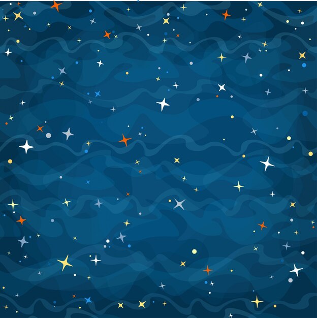 Free Vector cartoon background with stars