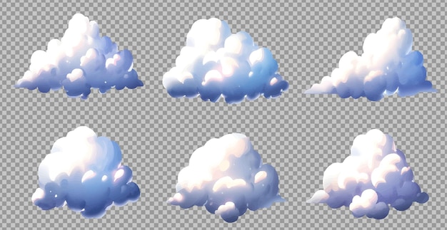 Free Vector cartoon clouds pack