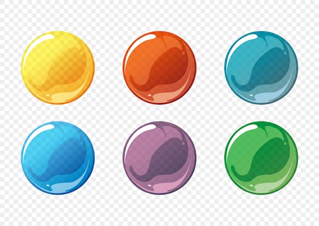 Free Vector cartoon soap bubble  set