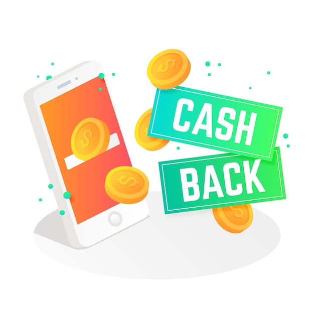 Free Vector cashback concept