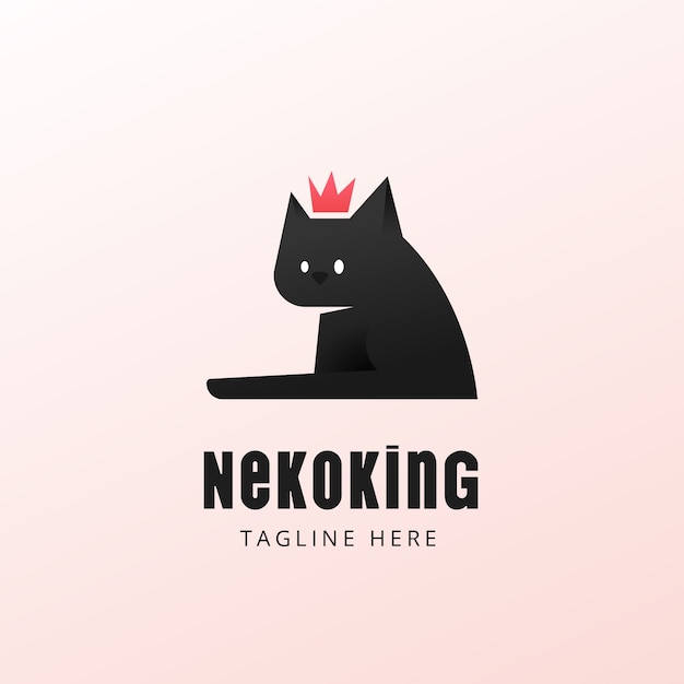 Free Vector cat logo design template