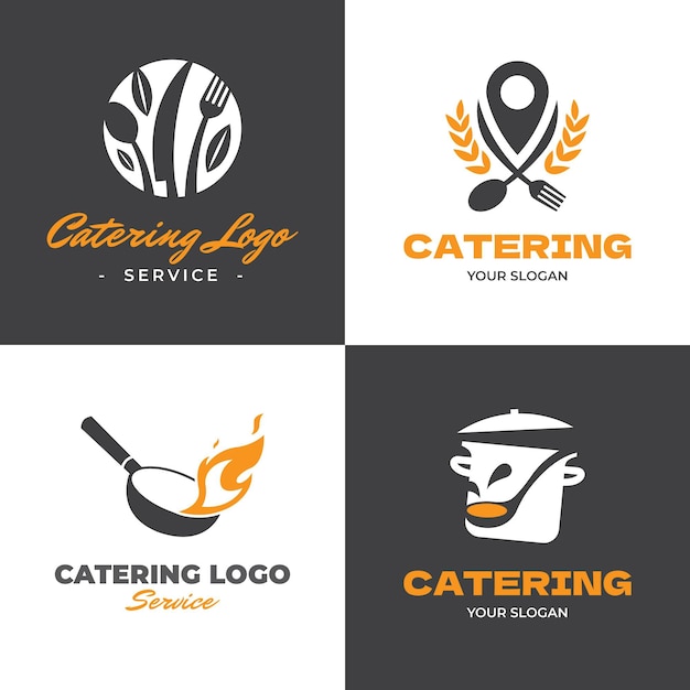 Catering logo template collection