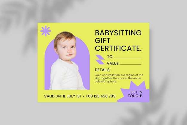 Certificate template design