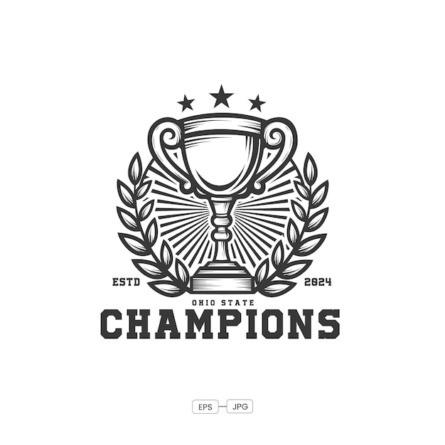 Free Vector championships league vector logo design