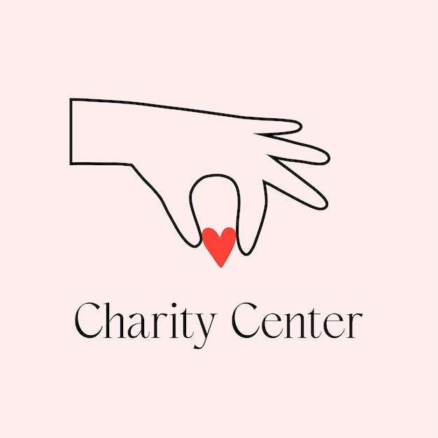 Charity logo template design