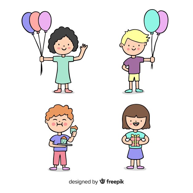 Children in birthdays collection