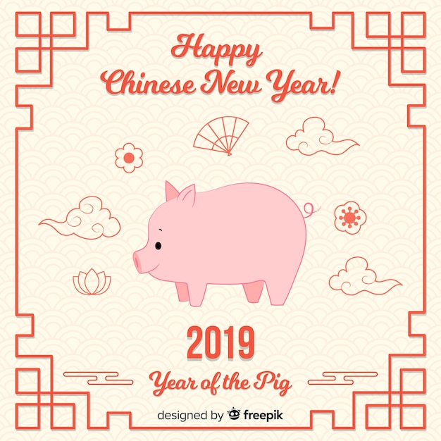 Free Vector chinese new year 2019