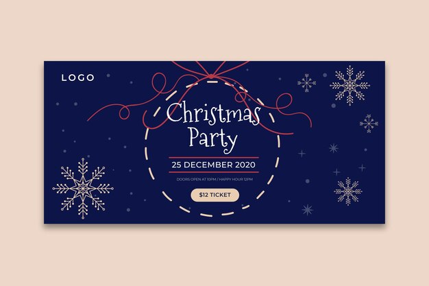 Christmas banner template