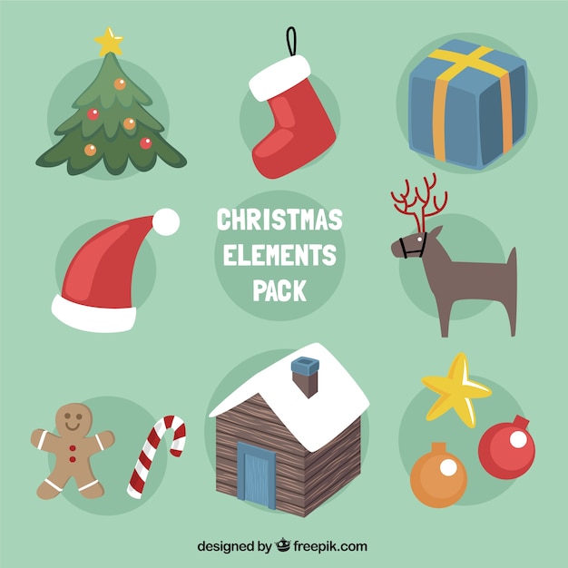 Christmas elements pack