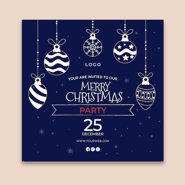 Christmas flyer template