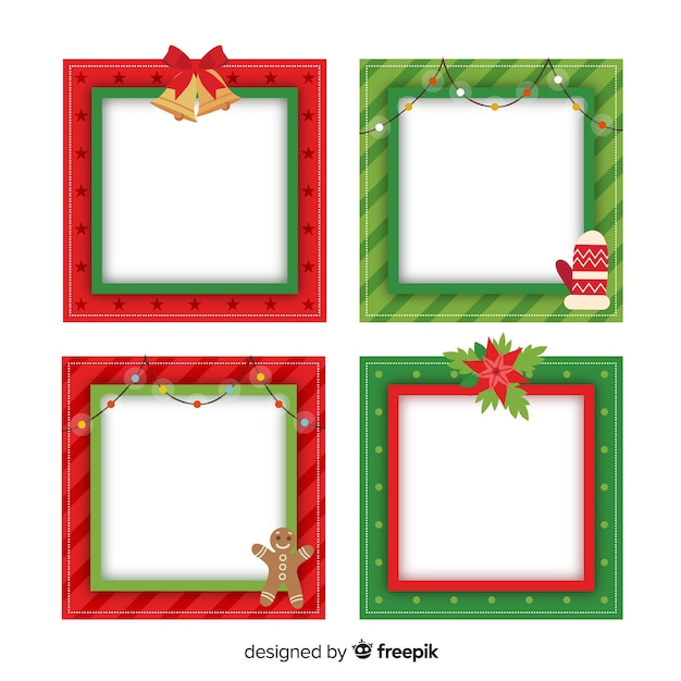 Free Vector christmas frames