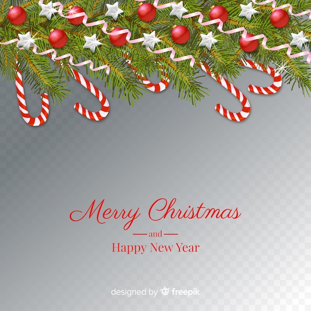 Free vector christmas & new year transparent background