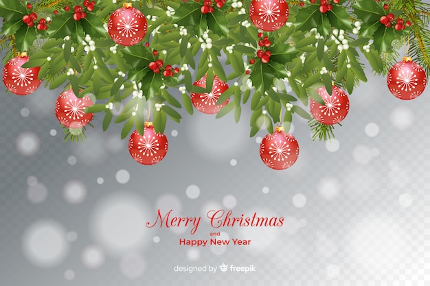 Free vector christmas & new year transparent background