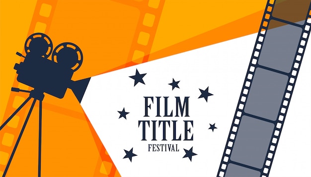 Free Vector cinema movie film festival background