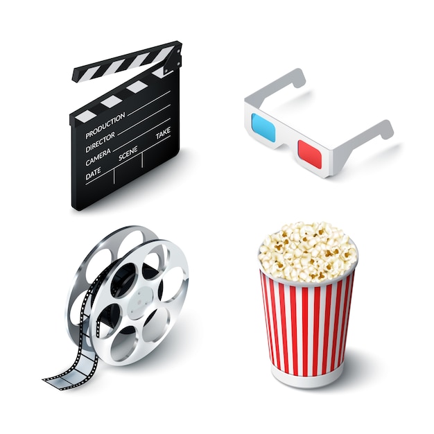 Free Vector cinema realistic set