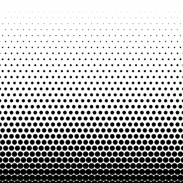 circle black halftone vector background