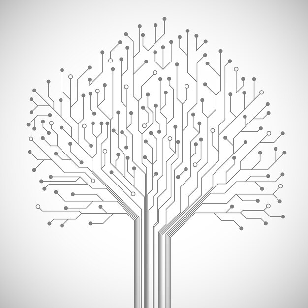 Circuit board tree symbol