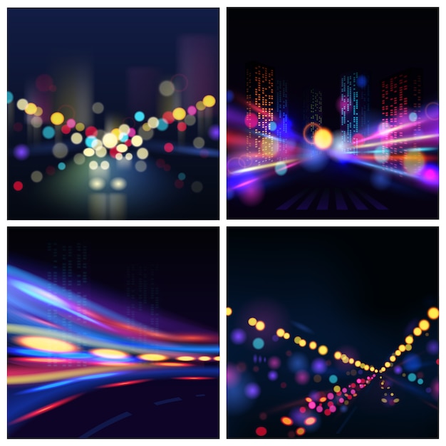 Free Vector city blur background