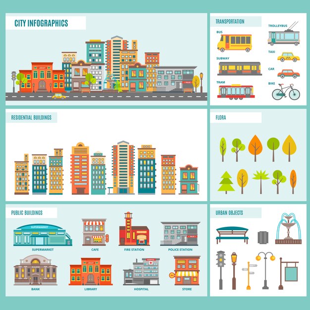 City Buildings Infographics