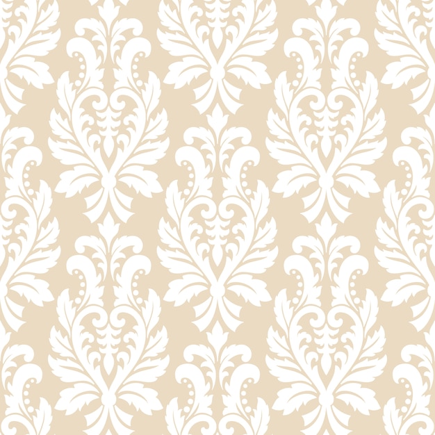 Free Vector classical luxury old fashioned damask ornament seamless pattern