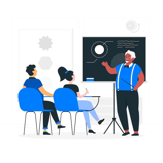 Free Vector classroom concept illustration