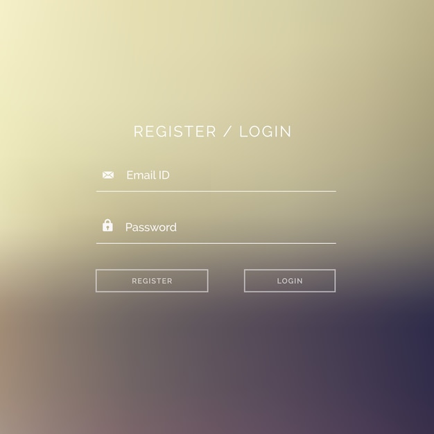 Free Vector clean login form template