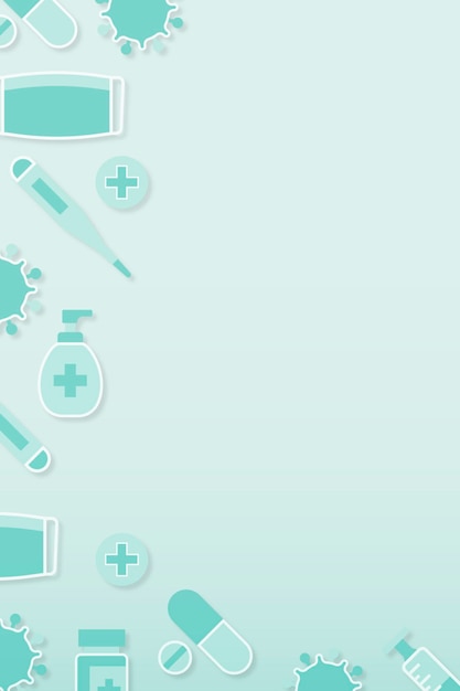 Free Vector clean medical background 