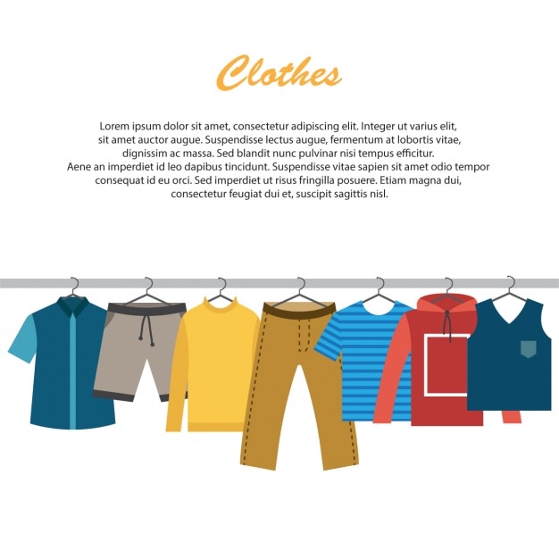 Free vector clothes background design