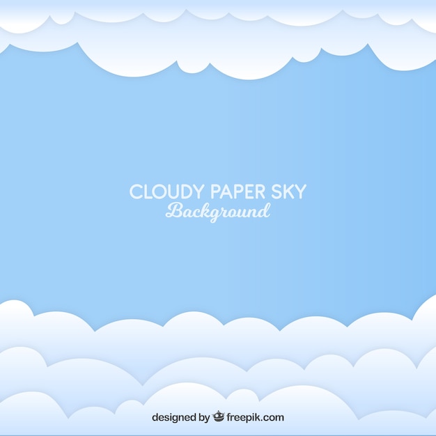 Free Vector cloudy paper style background