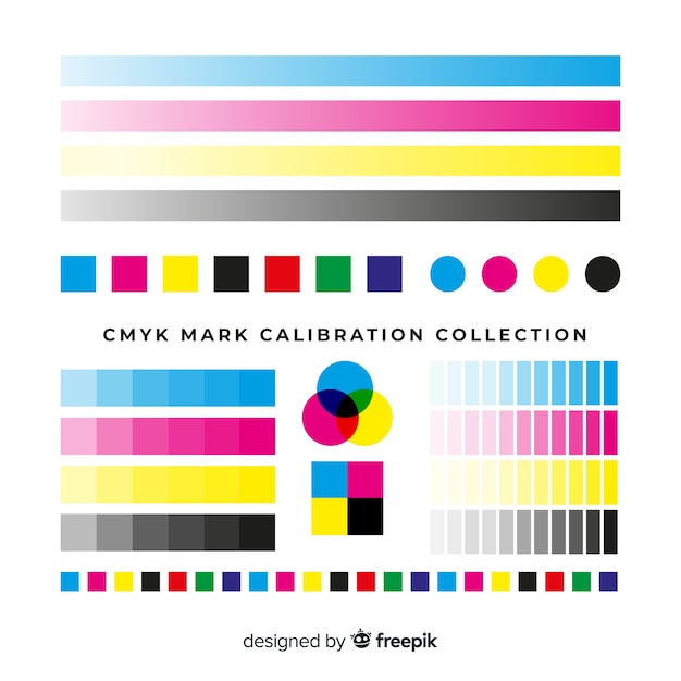 Cmyk calibration element collection