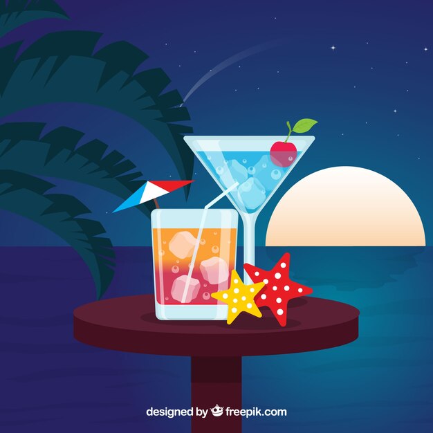 Cocktail night background