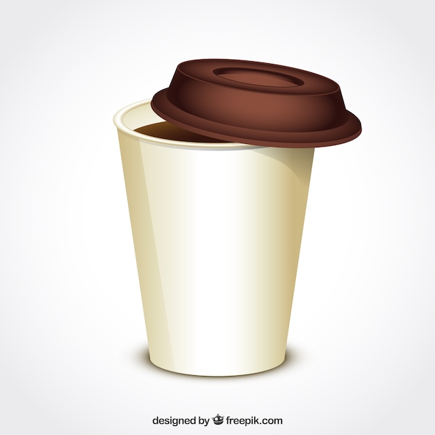 Free Vector coffee cup for take away