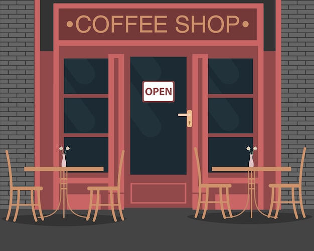 Free Vector coffee shop background design