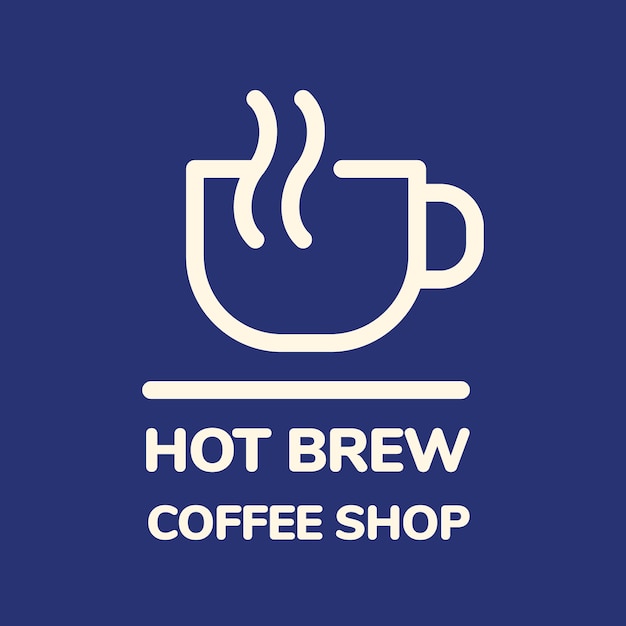 Coffee shop logo template