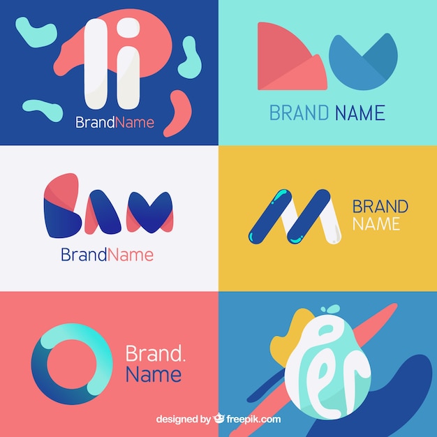 Free Vector collection of abstract modern logos