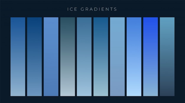 Free Vector collection of blue gradients background