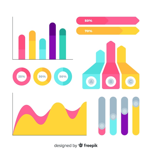 Collection of infographic elements