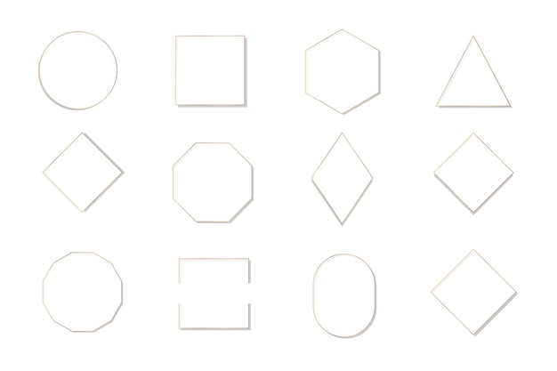 Free vector collection of various frames template