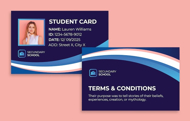 College  id card design