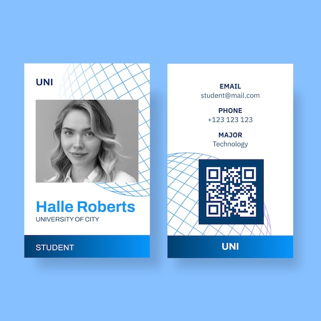 College id card template design