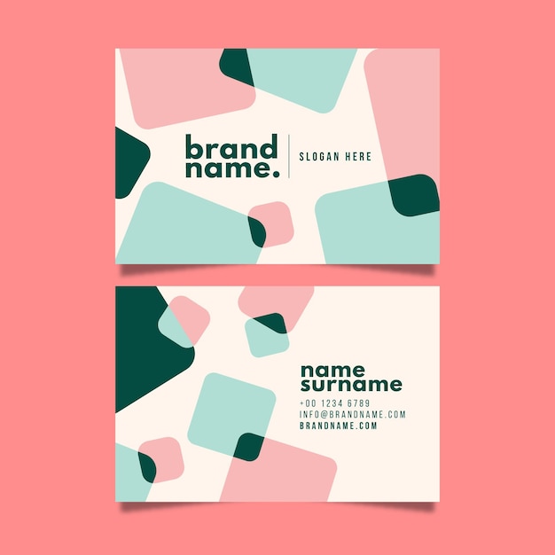 Coloful business card template