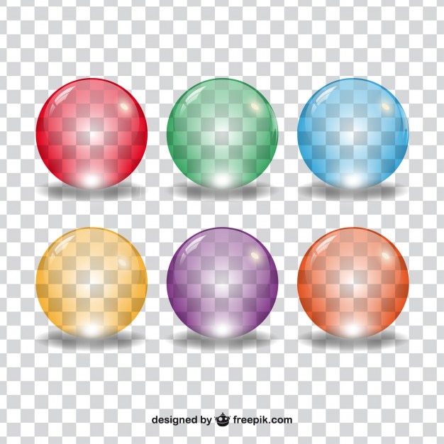 Free Vector colored bubbles