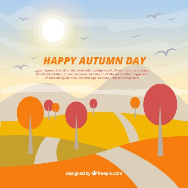 Free Vector colorful autumn background