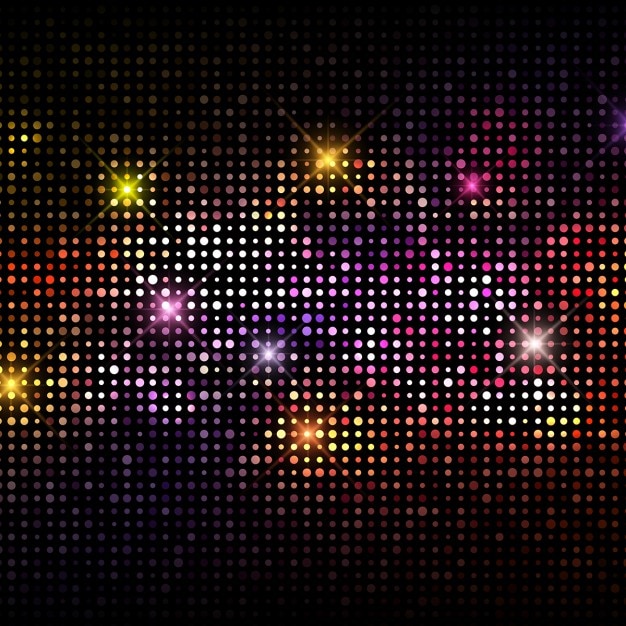 Free vector colorful background with party lights