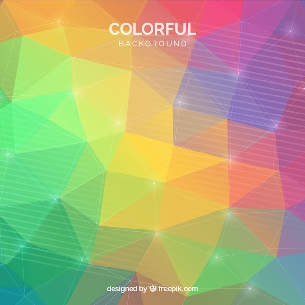 Free Vector colorful background with polygonal shapes