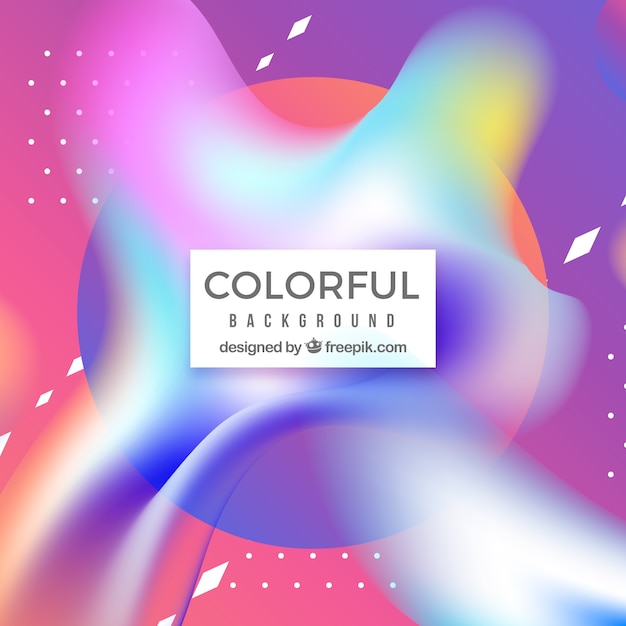 Free Vector colorful background with shapes