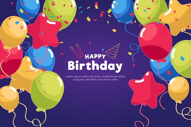 Colorful birthday background