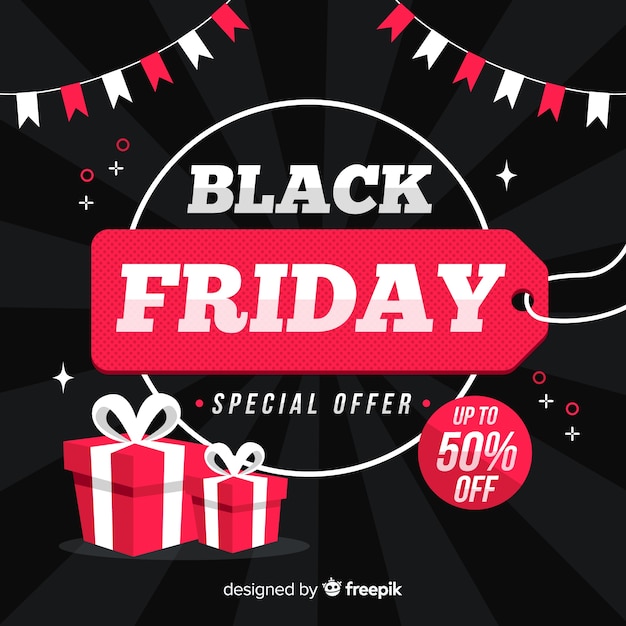 Free Vector colorful black friday in flat design