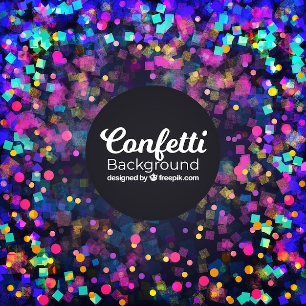 Free Vector colorful confetti background