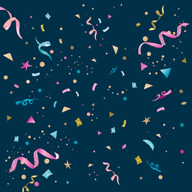 Free Vector colorful confetti celebratory design